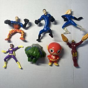 Mixed Marvel & DC Burger King Toy Lot - 2007 Vintage & 2024 Modern Figures